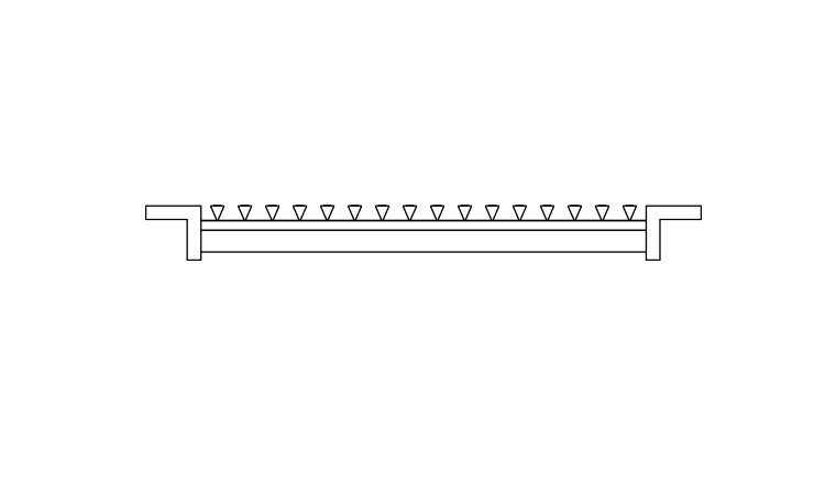 Airflow grating overlay line drawing