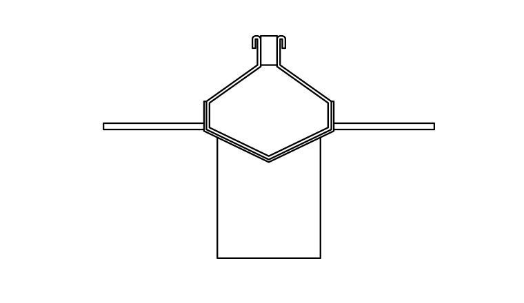 Channel drains slotted line drawing