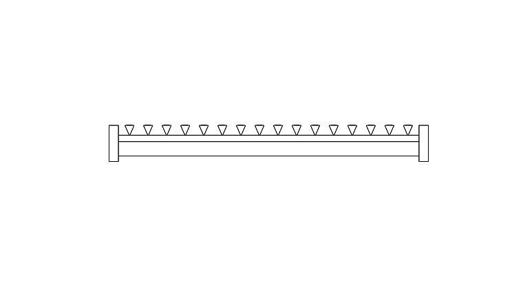 Channel grates line drawing