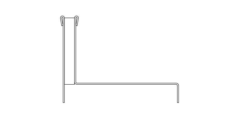 Channel grates discrete line drawing