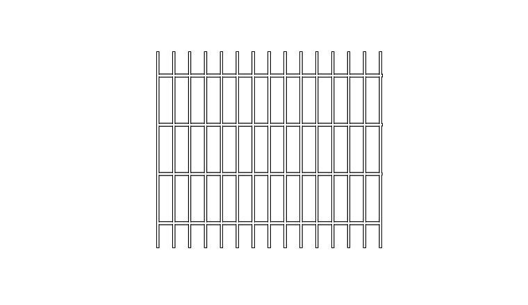 Walkway Grating line drawing