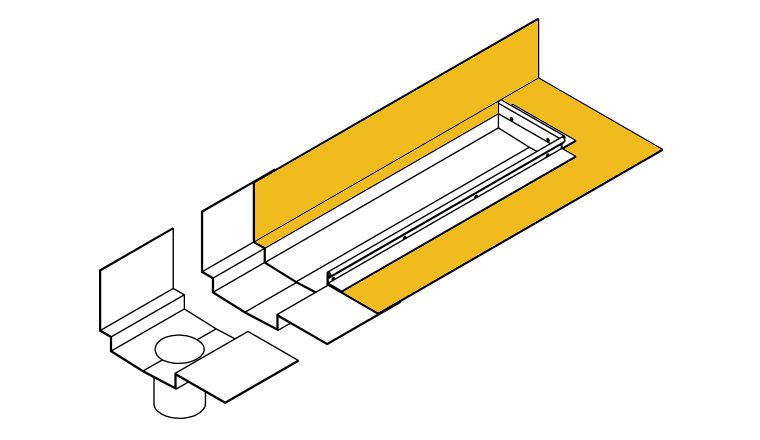 Yeti Tile Fold Flashing